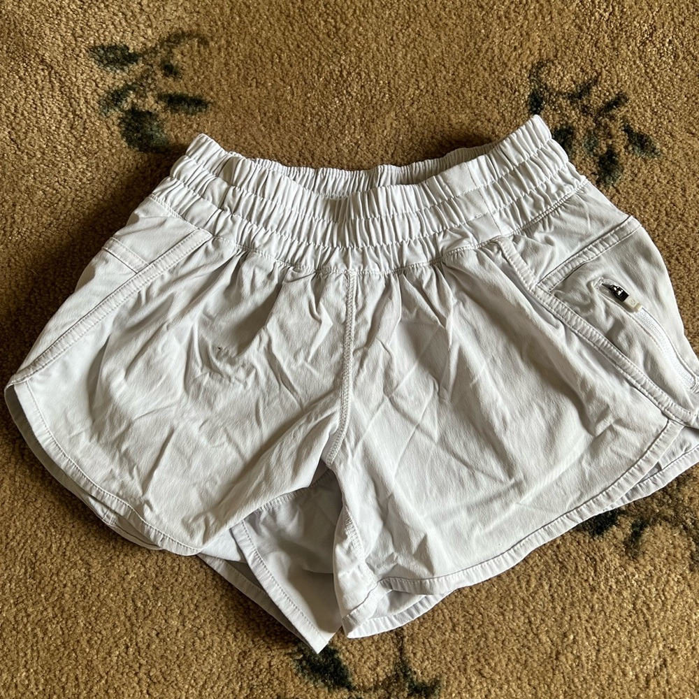 Women's White Athletic Shorts